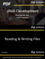 JAVA Development: Working With Files