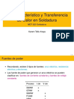 Arco Caracteristico y Transferencia Calor en Soldadura