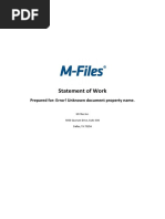 Statement of Work Template