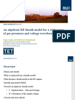 An Algebraic RF Sheath Model For A Wide Range of Gas Pressures and Voltage Waveforms