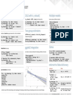 Estimatr Cheat Sheet: Quick Reference for Linear Models, Instrumental Variables, and More in R