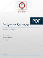 Polymer Science: Physical Pharmacy