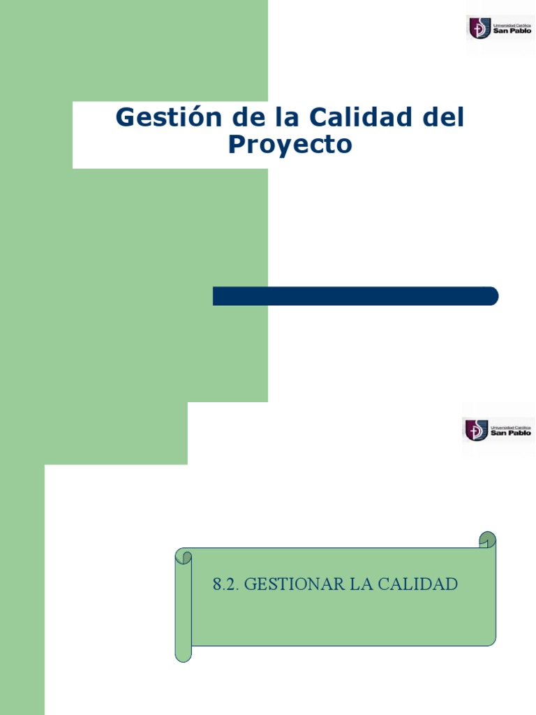 Gestión de la Calidad en Proyectos | PDF | Gestión de la calidad ...