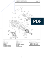 Front differential component parts