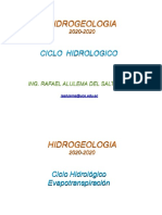 Ciclo hidrologico evapotranspiracion