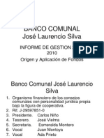 Banco Comunal2007-2009 Informe de Gestion Realizado Por Jose G Vielma