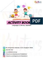 Activity Booklet Alphabet Tracing