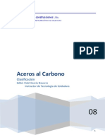 Aceros al carbono: clasificación y propiedades