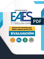 Temario para Examen de Acceso A La Educacion Superior PDF