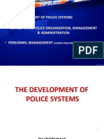 The Development of Police Systems - Concepts On Police Organization, Management
