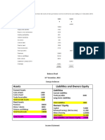 Assets Liabilities and Owners Equity