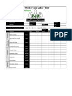 A Week of Hard Labor Workout Log Core