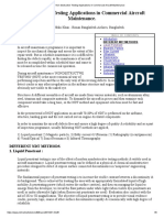 Non-destructive Testing Applications in Commercial Aircraft Maintenance