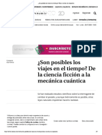 ¿Son Posibles Los Viajes en El Tiempo - Física Cuántica Da Respuestas PDF