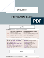 English Iv: First Partial Guide