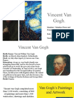 Vincent Van Gogh.: Members: Valentina Flores and Francisca Yañez. Date: 28 August 2018. Teacher: Syntia Rodriguez