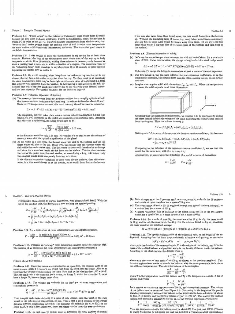 AN INTRODUCTION TO THERMAL PHYSICS SCHROEDER SOLUTIONS MANUAL visual data 7
