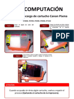 instructivo recarga Canon Pixma iP4600, iP4700, iP4300, iP4500, iP7210