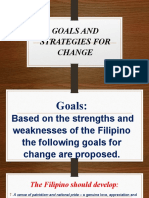 6.1. Goals and Strategies For A Change
