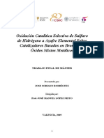 Soriano - Oxidación Catalítica Selectiva de Sulfuro de Hidrógeno a Azufre Elemental Sobre Cataliz....pdf