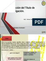 Construcción Del Título de Investigación. Práctica