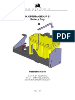 JK Optima Group 31 Battery Tray: Installation Guide