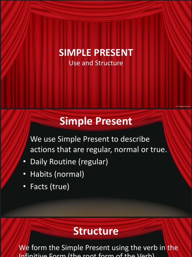 Simple Present Tense Guide | PDF | Question | Verb
