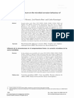 Influence of Nnicrostructure On The Microbial Corrosión Behaviour of Stainless Steelsw