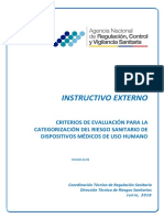 Criterios de Evaluación para La Categorización Del Riesgo - DM PDF