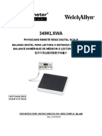 Welch Allyn Digital Scale 349KLXWA - User manual (en,es,fr)