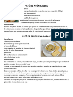 08.1-Dips, Pates Cremas para Untar