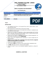 Financial Reporting Task 5 Memo