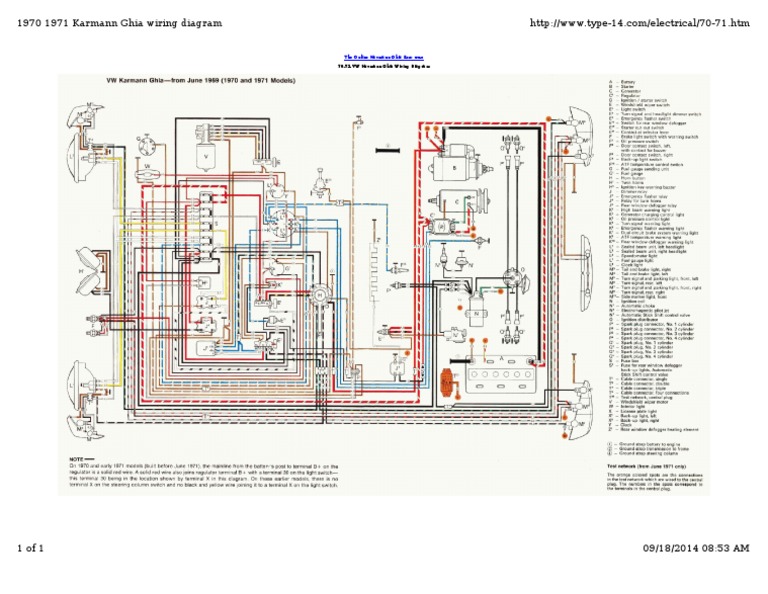 1970 Karmann Ghia Wiring Diagram PDF PDF