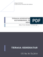 Kuliah-5 Tenaga Kesehatan, Tenaga Kefarmasian, Pekerjaan Kefarmasian