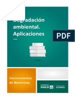 Degradación Ambiental. Aplicaciones