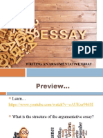 The argumentative essay (1)