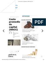 Costo Promedio de Capital (WACC)