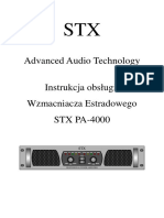 Instrukcja Obsługi Wzmacniacza Estradowego PA 4000