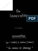 On Innovation