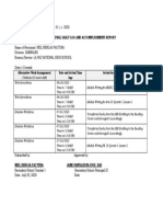 Individual Daily Log and Accomplishment Report