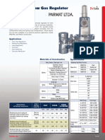 P627 High Flow Gas Regulator: Applications