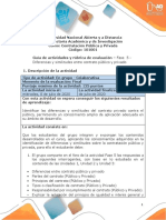 Guia de Actividades y Rúbrica de Evaluación - Fase 5 - Diferencias y Similitudes Entre Contrato Público y Privado