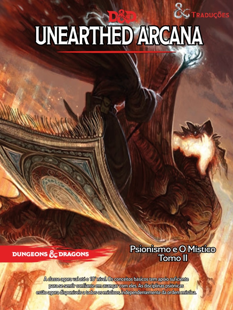 DD 5e Unearthed Arcana Psionismo e o Mistico Tomo II Biblioteca Elfica