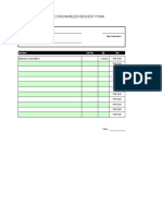 Tool, Equipments & Consumables Request Form: Trainor: Ryan Estores Date Submitted Qualification: SMAW NC II