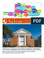 American Language and Culture Institute Orientation