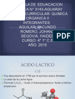 Acido Lactico - Organica II - Aguilar, Romero, Segovia