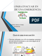 Tips para Evacuar en Caso de Una Emergencia