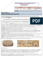 Primeras civilizaciones Mesopotamia y Egipto