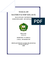 Makalah Pai SMP Masranah