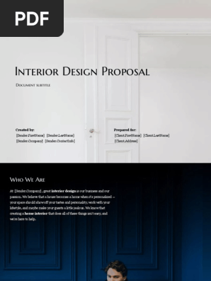template scope of work interior design